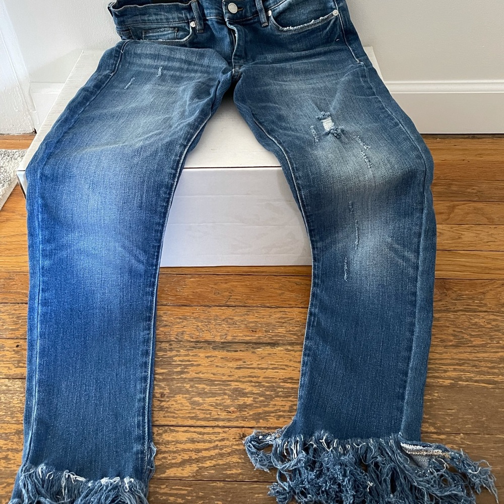 Blank NYC The Reade Skinny Classique Fringe Jeans